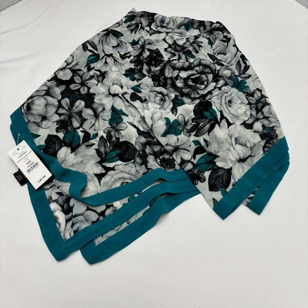 NWT White House Black Market Teal Scarf